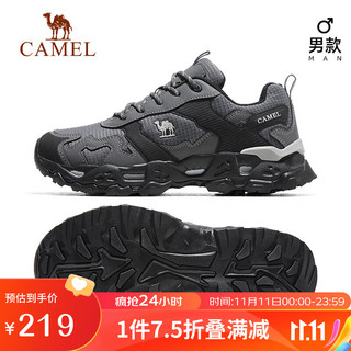 CAMEL 骆驼 登山鞋男士户外运动徒步鞋防泼水徒步鞋 F13A69a3016 灰色 41