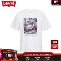 LEVI 's李维斯2023秋季情侣同款短袖T恤简约时尚百搭A6403 白色 M