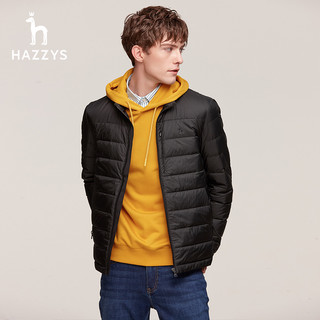 HAZZYS 哈吉斯 冬季男装上衣保暖休闲羽绒服轻薄外套潮