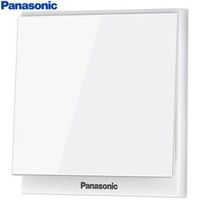 Panasonic 松下 开关插座 一开单控开关面板 单开单控墙壁开关 悦皓 白色 WMWF501