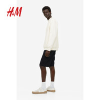 H&M HM男装卫衣秋季棉质舒适柔软圆领标准版型休闲长袖上衣1103619