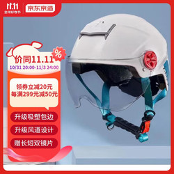 京东京造 K7电动车头盔 3均码白色