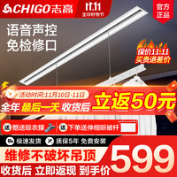 CHIGO 志高 电动隐形晾衣架 白色1.8米+36W照明+语音