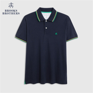 Brooks Brothers 男士23夏新Supima棉美式复古短袖POLO衫