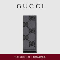 GUCCI 古驰 [6期免息]GUCCI古驰GG女士男士羊毛提花围巾