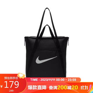 NIKE 耐克 单肩包拎包手提包NIKE休闲包秋DR7217-010黑小码