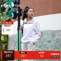 Rapido 雳霹道 冬季新品女子时尚翻领半拉链套头卫衣打底衫