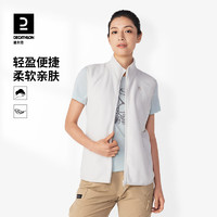 DECATHLON 迪卡侬 抓绒马甲男女秋冬保暖摇粒绒背心户外运动开衫抓绒衣冲锋衣内胆 女款-米色 L