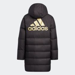 抖音超值购adidas阿迪达斯男女童中长款保暖羽绒服hd0384152充绒182g