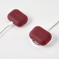 MUJI 無印良品 无印良品（MUJI）耳机壳 airpods pro/pro2 苹果耳机壳 多巴胺 红色