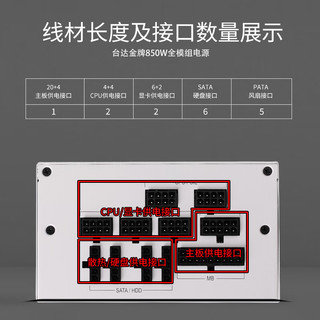 台达(DELTA) GX850金牌850W电脑电源（80PLUS金牌/单路设计/额定功率）