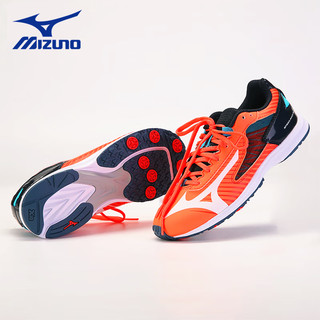 美津浓（MIZUNO）跑步鞋儿童男童运动鞋透气训练舒适减震蓝球鞋儿童鞋子K1GC222232 橙色 39