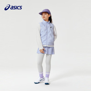 asics/亚瑟士童装男女中大童印花加厚保暖羽绒服外套 508紫色 140cm