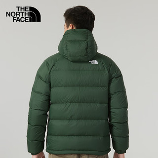 The North Face北面羽绒服男秋冬户外防风保暖面包服鹅绒填充高蓬连帽夹克 I0P/绿色 2XL