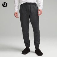 lululemon丨Textured 男士双面针织棉混纺运动裤 *短款 LM5ASLS 杂色黑/黑 S