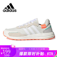 adidas 阿迪达斯 NEO秋女耐磨轻便透气吸汗低帮运休闲鞋子EH1858