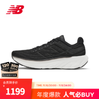 NEW BALANCE NB男鞋女鞋1080 v13系列冬季款舒适透气运动缓震专业跑步鞋 黑色 男款 M1080K13 标准鞋楦D 35(女码 脚长22cm)