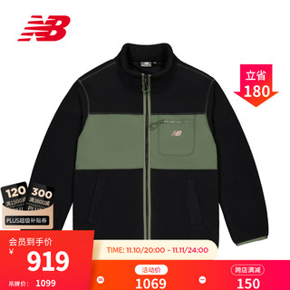 NEW BALANCE NB男款潮流百搭运动棉服外套 BK MDD43171 L