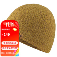 mont·bell针织帽男女通用休闲通勤保暖羊毛混纺帽子 1118635 OLYL油黄色 M-L