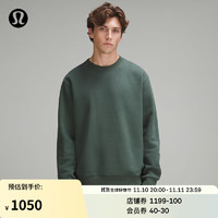 lululemon丨Steady State 男士圆领卫衣 LM3ERXS 墨绿 S