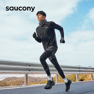 索康尼（SAUCONY）男鞋女鞋 23冬季TIDE浪潮跑鞋轻便透气运动鞋减震耐磨跑步鞋 TIDE/浪潮/黑武士 42.5/9/270mm