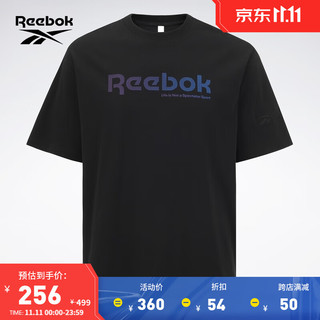 Reebok锐步男女同款百搭休闲舒适宽松短袖T恤 23RMS429U001 A/L