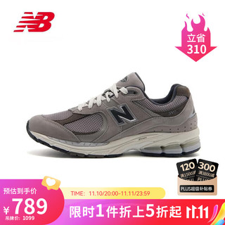 NEW BALANCE 23年男鞋女鞋2002R系列运动潮流百搭休闲鞋M2002RAW 灰色  44