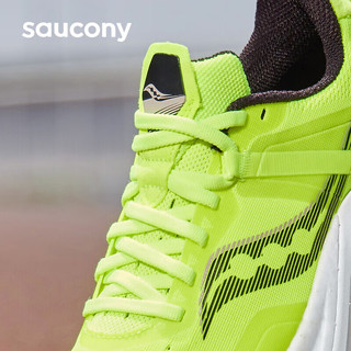 Saucony索康尼坦途TEMPUS跑步鞋女缓震支撑跑鞋轻量运动鞋黄35.5