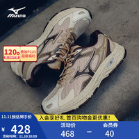 美津浓（MIZUNO）RACER S×永璞联名 男女运动跑步鞋复古老爹鞋 缓震慢跑鞋 17/麦槮色/咖啡棕 40.5
