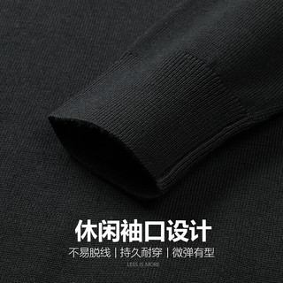 LILANZ 利郎 轻时尚男装冬羊毛衫男圆领易打理保暖毛衣 深灰 190/4XL