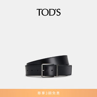 TOD'S20男士双面皮革腰带配饰3.5CM 黑/棕色 80cm