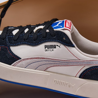 PUMA 彪马 男女同款鞋经典低帮运动休闲板鞋 SKY LX 375876 黑色-米白色-01 40