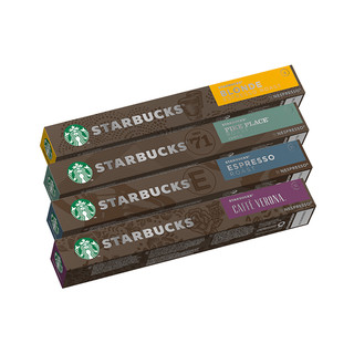 88VIP：STARBUCKS 星巴克 Nespresso浓遇胶囊咖啡分享装多口味5.7g*10颗*4条