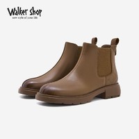 Walker Shop 奥卡索 切尔西靴2023年秋冬新款百搭休闲短筒靴时尚低跟软底英伦潮