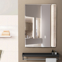ANERYA 安尔雅 浴室镜 卫生间免打孔镜子贴墙可粘贴穿衣镜子化妆无框镜