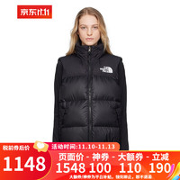 北面 女士羽绒马甲1996 RETRO NUPTSE 700蓬鹅绒 LE4-黑色 S