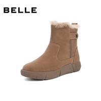 BeLLE 百丽 保暖雪地靴女冬新商场同款时尚加厚短靴加绒X1Y1DDD1