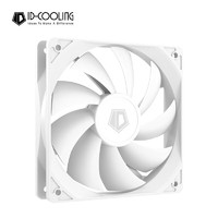 ID-COOLING - 12机箱风扇 白色无光 DC低噪调速 液压轴承 适用电脑主机CPU FL-12025 WHITE