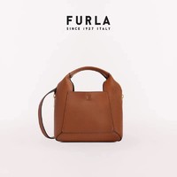 FURLA 芙拉 [同价双11]FURLA芙拉GILDA牛皮女士迷你纯色手提托特包