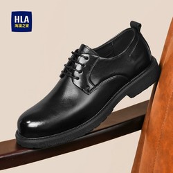 HLA 海澜之家 男鞋2023秋季商务结婚真皮皮鞋正装牛皮新郎鞋德比鞋