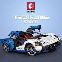 semboblock森宝积木赛车积械狂飙拼装男孩玩具儿童城市跑车积械狂飙