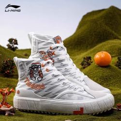 抖音超值购李宁女子跳跳虎新款虎年运动休闲鞋高帮时尚潮流运动女鞋