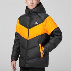 限尺码adidas阿迪达斯男装夹克运动服保暖舒适户外连帽羽绒服外套上衣