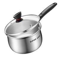 苏泊尔奶锅宝宝辅食锅不锈钢小锅家用婴儿热奶锅一人泡面锅无涂层