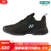 YONEX/尤尼克斯 SHTS3MACEX/SHTS3LACEX 男女同款 柔软包裹网球鞋yy SHTS3MACEX 黑色（男款） 44