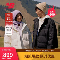 NEW BALANCE 23年男女同款运动休闲时尚舒适鸭绒户外羽绒服AWJ33324 BK S