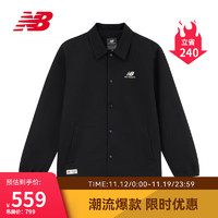 NEW BALANCE 23年男女同款运动休闲时尚百搭夹克外套5AD38111 BK M 