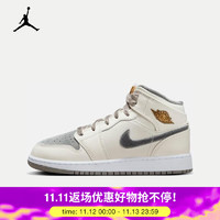 NIKE 耐克 AIR JORDAN 1 MID SE(GS)  AJ1 运动鞋 FB9899-100 37.5