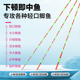 小凤仙高灵敏小碎目醒目加粗去壳芦苇鱼漂底钓轻口鲫鱼漂野钓浮漂鲢鳙漂 T-LF01 轻口鲫鱼 吃铅约1.30g