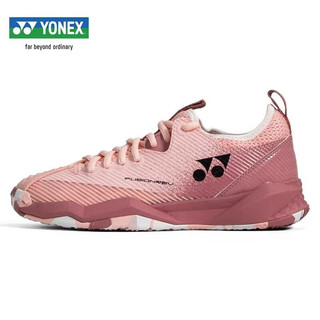 YONEX 尤尼克斯 网球鞋女款FUSIONREV包裹舒适型 敏捷步伐 适合各类场地 SHTF4LGCEX-烟红色 39码(245mm)